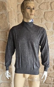 Pull gris neuf avec laine et cachemire Griffon (vt) - Imagen 1 de 8