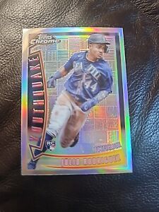 Julio Rodriguez 2022 Topps Chrome Sonic YOUTHQUAKE Refractor ROOKIE Card #YQ2 RC