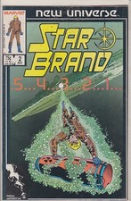 STAR BRAND 5.. 4.. 3.. 2.. 1 1986 NOV# 2 MARVEL COMIC BOOK