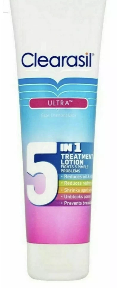 Loción de tratamiento Clearasil Ultra 5 en 1 100 ml para 5 problemas de granos multiacción Foto 1 de 1