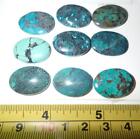 Turquoise Stone Oval 22x16 mm Flat Cabochon 101 Carat 9 pieces