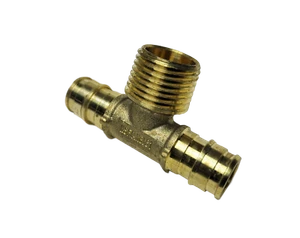 1 Piece 1/2" Pex A Male Tee, MNPT Expansion Tee, Lead Free Brass - Picture 1 of 1