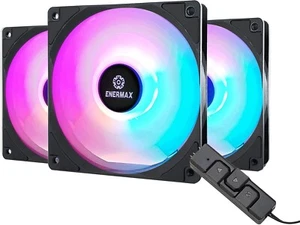 (3-PACK) Enermax HF120 ARGB PWM 120mm Case Cooling Fan Addressable RGB Sync - Bild 1 von 9
