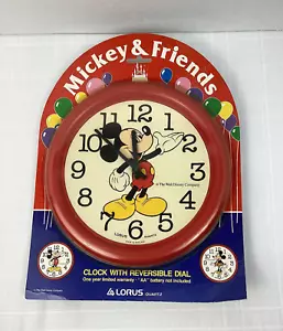Lorus Quartz Disney Mickey & Friends Clock with Reversible Dial,Original Package - Picture 1 of 14