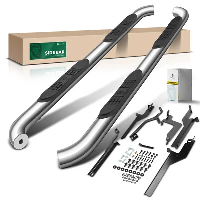 Barras de peldaños laterales redondas para Nissan Rogue Select Rogue Sport Utility 3 pulgadas S/S 304 Foto 1 de 4