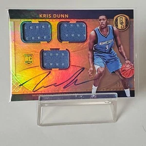 Kris Dunn 2016-17 Panini Gold Standard #273 Auto RC Jersey Triple Timberwolves - Picture 1 of 2