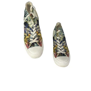 Converse Chuck Taylor All Star Lux Tacón Alto Oculto Floral Cuña Talla 8.5 - Imagen 1 de 6
