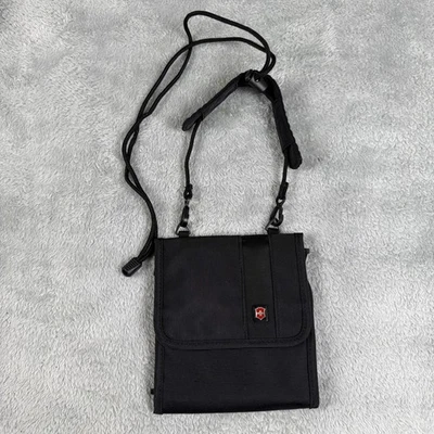 Черный Victorinox путешествий бумажник Deluxe мешок и карман бумажник 2 способ переноски - Изображение 1 из 4