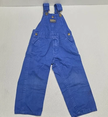 Mono con tirantes OshKosh vintage niños 4 azul chaleco EE. UU. agricultor Countrycore años 90 Foto 1 de 4