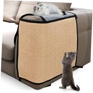 Cat Scratch Furniture Protector Natural Sisal Anti-Scratching Mat for Sofa Gray - Picture 1 of 7