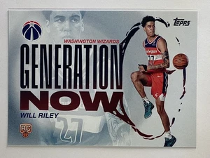 2025-26 Topps Generation Now Insert #GN-21 Will Riley RC Washington Wizards - Picture 1 of 2