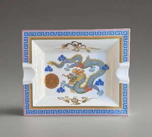 NEW RARE VILLEROY & BOCH ASIAN DRAGON ASHTRAY PORCELAIN CIGAR - Picture 1 of 9