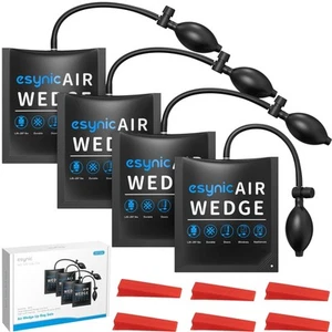 ESYNiC 4PC Window Mounting Air Pump with 6 Wedges 2 Pairs Cushion - Picture 1 of 24