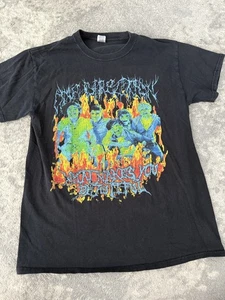 Camiseta One Direction 2011 Black Lightning Metal Llamas Saturadas Adulto Mediana - Imagen 1 de 7