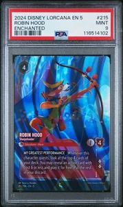 Robin Hood Sharpshooter Enchanted PSA 9 Disney Lorcana #215 Donation Sale 25% - Bild 1 von 6
