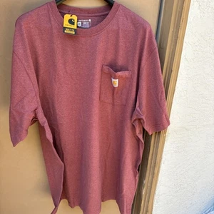 Carhartt Workwear Pocket Short Sleeve Loose Fit T-Shirt Heavyweight Mens 2XL K87 - Picture 1 of 6