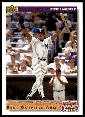 1992 Upper Deck #644 Jesse Barfield [GOATCARDS] - Image 1 of 2