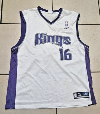 Camiseta vintage Reebok Sacramento Kings #16 Peja Stojakovic para hombre X-grande Foto 1 de 4