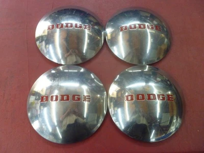 VINTAGE 1940-50 DODGE DOG DISH POVERTY HUBCAPS WHEELCOVERS - Image 1 of 4