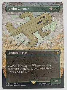 Cactuar Jumbo (Regular) (Sin Fronteras) (0343) FINAL FANTASY Magic The Gathering Casi Nuevo - Imagen 1 de 2