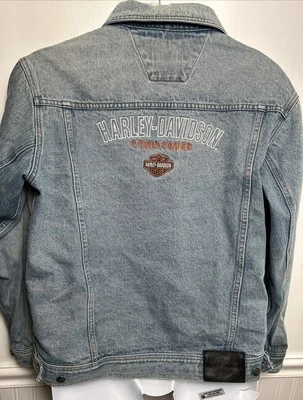 Chaqueta vaquera Harley Davidson vintage para hombre grande denim V Twin Power motocicleta Foto 1 de 4