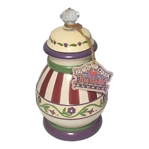 Jim Shore 2004 Heartwood Creek Ceramic Canister Cookie Jar 9" With Lid Enesco - Picture 1 of 8