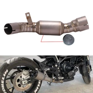 For Benelli Leoncino800 Exhaust Pipe Titanium Alloy Install Stock Muffler Pipe - Picture 1 of 8