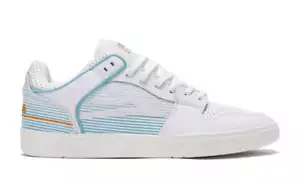 Lakai Footwear Telford Low x Rob Welsh White Leather Skate Shoes - Picture 1 of 4