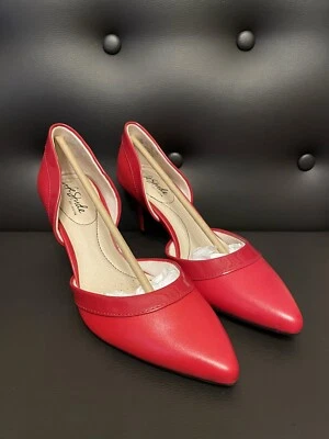Zapatos de salón Life Stride para mujer rojos Saldana punta de aguja sin cordones, talla 6 Foto 1 de 4