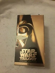 New Star Wars Trilogy Vhs 1997 Special Limited Edition Movie Gold Box Set - Picture 1 of 7