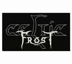 TOPPA POSTERIORE ricamata Celtic Frost nero thrash metallo grande cucita su astrale - Foto 1 di 1