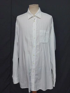 Big Tall Burberry London Shirt White Check Cotton Men's Dress Long Sleeve 19-39 - Picture 1 of 9