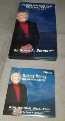 Aggressive Wealth 10 CD Audio Set Bruce A. Berman + Extra Free CD Ebay Selling  - Image 1 of 4