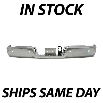 NEW Chrome Steel Rear Bumper Face Bar for 2013-2018 RAM 2500 3500 With Park Ast Foto 1 de 4