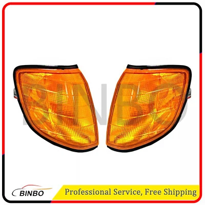 2 Pieces Front Turn Signal Parking Light Housing Fits For S-Class W140 1992-1994 - Image 1 of 3