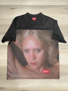 Supreme Gummo Football Jersey Top SS22 Size Medium Black Chloe Sevigny Hockey - Picture 1 of 7