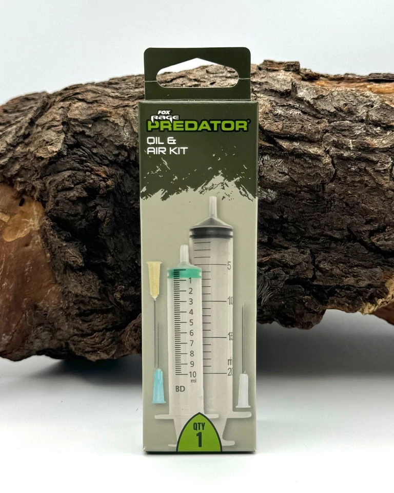 Fox Rage Predator Oil & Air Kit Spritzen Set 20ml 10ml für Köderfische Deadbait - Bild 1 von 3