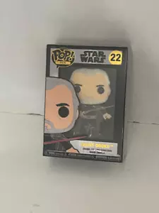 Star Wars Count Dooku 4 pulgadas Pin Esmalte Funko Pop Soporte Extraíble NUEVO PRECINTADO. - Imagen 1 de 3