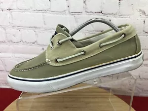 Sperry Top Sider Bahama Boat Shoes KHAKI/OYSTER 0561043 SIZE 9 1/2M - Picture 1 of 12