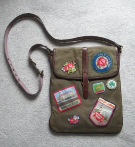 Cath Kidston Womens Across Body Messenger Bag with Patches/Badges - Picture 1 of 7