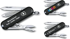 Victorinox Classic SD Dark Illusion personalisiert mit Name 0.6223.3G schwarz - Bild 1 von 8