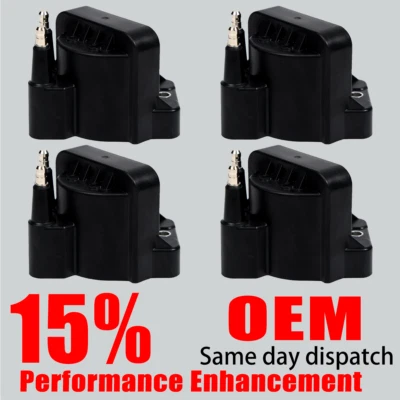 Bobina de encendido OEM de 4 piezas para Cadillac DeVille Eldorado Seville Oldsmobile V8 DR39 Foto 1 de 4