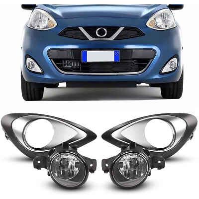 Juego completo faros antiniebla compatibles con Nissan March/Micra 2013 2014 2015 2016 Foto 1 de 4