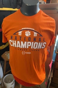 Unisex Clemson Tigers University National 2016 Championship Hanes T-Shirt Size L - Picture 1 of 7