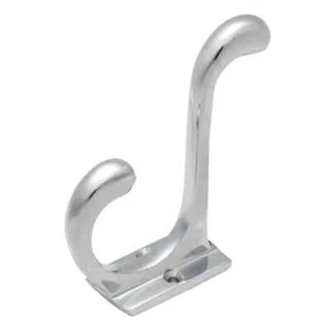 RETRO HAT AND COAT HOOK SOLID BRASS FINISHED IN CHROME POLISHED - Picture 1 of 1