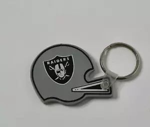 Raiders Football NFL Rubber Helmet Keychain Adult Teen Key Chain Auto Key Holder - Picture 1 of 2