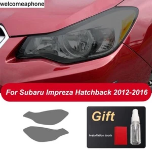 Precut Headlights Smoke Paint Protection Vinyl Tint Wrap Film For Subaru lmpreza - Picture 1 of 8