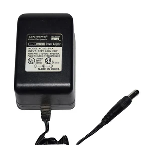 Genuine Linksys AC/DC Adapter Model: D12-1A Input: 120 VAC Output: 12 VDC 1000mA - Picture 1 of 4