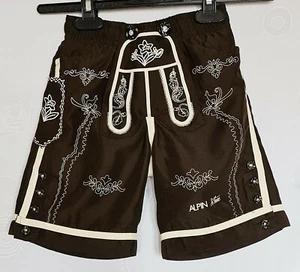 BOYS SHORTS PANTS VINTAGE AUTHENTIC ALPIN OKTOBERFEST DIRNDL TYROL :US 4/EU104 - Picture 1 of 6
