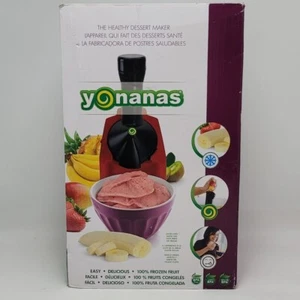 Yonanas Classic Vegan Non-Dairy Frozen Fruit Soft Serve Dessert Maker Red - Picture 1 of 10